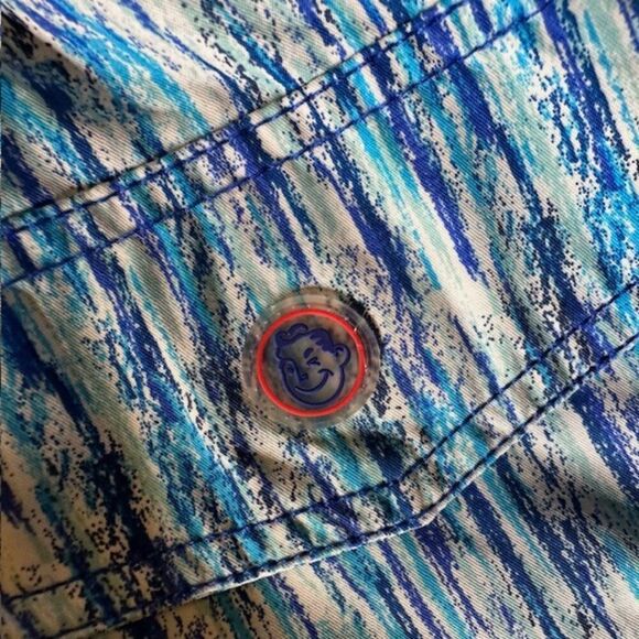 Mr. Swim Paint Smudge Swim Trunks in Blue and White Size Small (NWT) - Picture 12 of 14